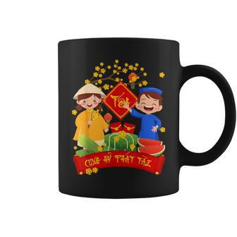 Vietnamese New Year Decoration 2024 Cung Hy Phat Tai Tet Coffee Mug - Monsterry UK