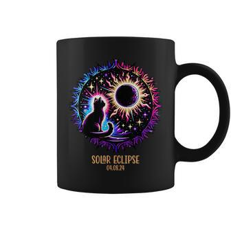 View Totality April 8 2024 Astronomy Cat Lover Solar Eclipse Coffee Mug | Mazezy UK
