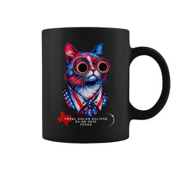 View Totality April 8 2024 Cat Lover Texas Solar Eclipse Coffee Mug | Mazezy