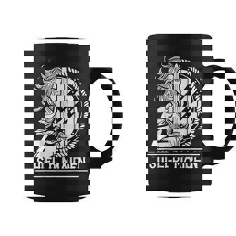 Viking Shield Maiden Female Warrior Norse Shieldmaide Coffee Mug - Monsterry