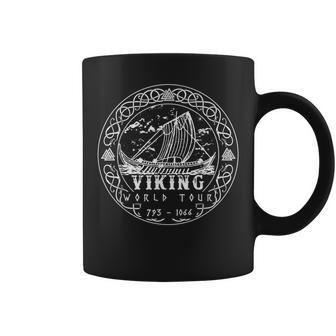 Viking World Tour Viking Ship Illustration Viking Knots Coffee Mug - Monsterry
