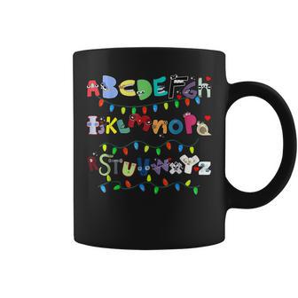 Villain Letter Abc Boys Christmas Lights Evil Alphabet Lore Coffee Mug - Thegiftio UK