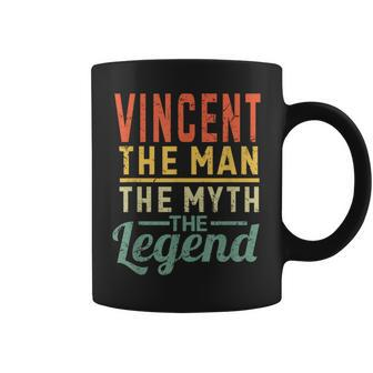 Vincent The Man The Myth The Legend Name Vincent Coffee Mug - Seseable