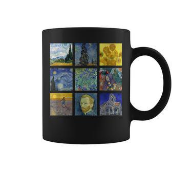 Vincent Van Gogh Famous Paintings Starry Night Sunflowers Coffee Mug - Thegiftio UK