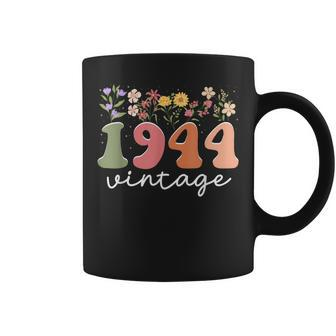 Vintage 1944 Flower 80Th Birthday 80 Years Old Women Coffee Mug | Mazezy