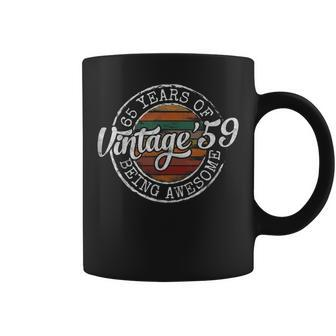 Vintage 1959 Bday Stamp 65Th Birthday 65 Year Old Coffee Mug - Monsterry DE