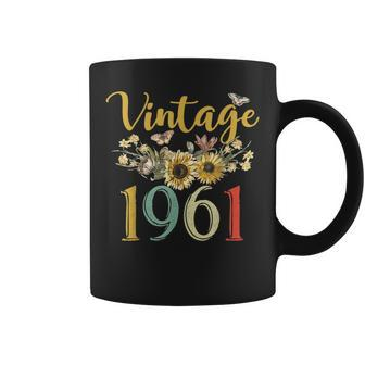 Vintage 1961 Sunflower 63Rd Birthday Awesome Since 1961 Coffee Mug - Monsterry CA