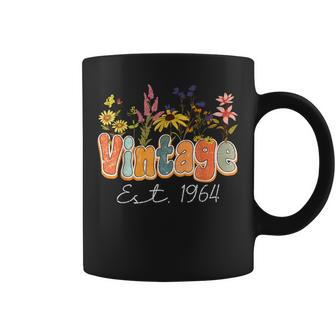 Vintage 1964 60Th Birthday Wildflower 60 Year Old Women Coffee Mug - Seseable