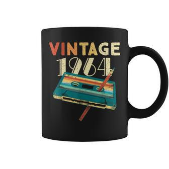 Vintage 1964 Music Cassette 60Th Birthday 60 Years Old Coffee Mug - Monsterry
