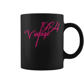 Vintage 1984 Girl Pink 40Th Glamorous Birthday Coffee Mug - Monsterry