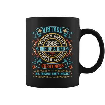 Vintage 1989 T For Retro 1989 Birthday Coffee Mug - Thegiftio UK
