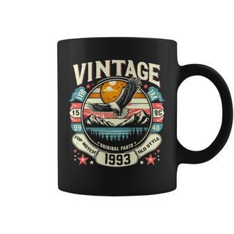 Vintage 1993 Born In 1993 Birthday Typography Coffee Mug - Monsterry CA
