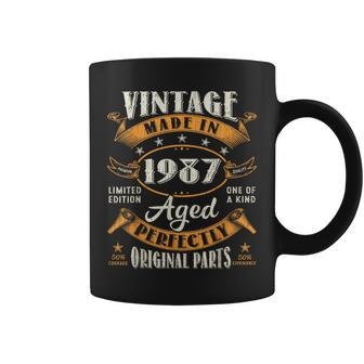 Vintage 37Th Birthday Decorations 1987 37 Birthday Coffee Mug - Monsterry AU