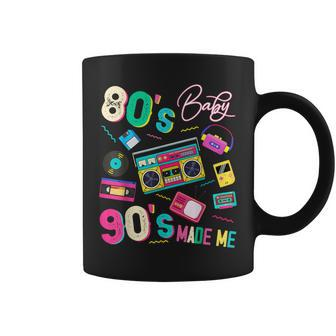 Vintage 80'S Baby 90'S Made Me Retro 1980S Nostalgia 1990S Coffee Mug - Monsterry DE