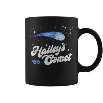 Vintage 80'S Halley's Comet Retro Space Lover Distressed Coffee Mug - Monsterry UK