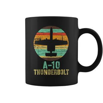 Vintage A-10 Thunderbolt Ii Warthog Military Airplane Coffee Mug - Monsterry