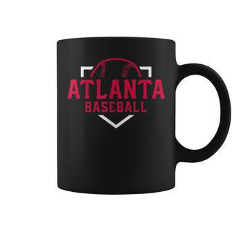 Vintage Atlanta Baseball Atl Home Plate Retro Brave Coffee Mug | Crazezy DE