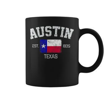 Vintage Austin Texas Est 1839 Souvenir Coffee Mug - Monsterry