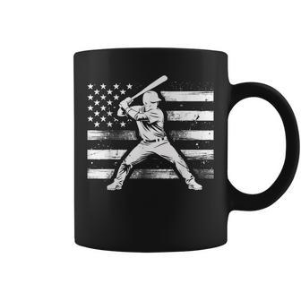 Vintage Baseball American Flag For Boys Girls Women Coffee Mug - Thegiftio UK