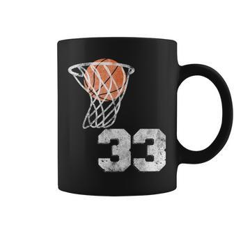 Vintage Basketball Jersey Number 33 Player Number Coffee Mug - Monsterry