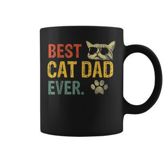Vintage Best Cat Dad Ever Cat Daddy Coffee Mug - Monsterry UK