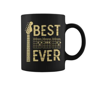 Vintage Best Dad Ever Guitar Chord Guitarist Dad Fathers Day Coffee Mug | Mazezy UK