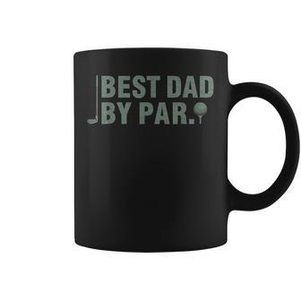 Vintage Best Dad By Par Father's Day Golfing Birthday Coffee Mug - Thegiftio