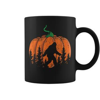 Vintage Bigfoot Pumpkin Halloween Trick Or Treat Coffee Mug | Crazezy CA