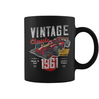 Vintage Born 1961 60Th Birthday Grand Prix Race Car Coffee Mug - Monsterry AU