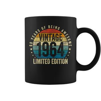 Vintage Born In 1964 60Th Birthday Retro 60 Years Old Coffee Mug - Monsterry DE