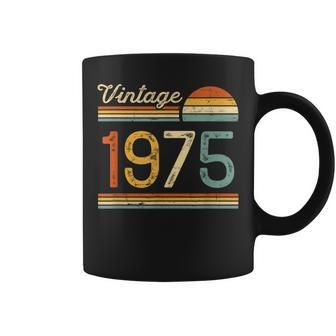 Vintage Born In 1975 Retro Birthday Coffee Mug - Thegiftio UK