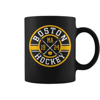 Vintage Boston Ice Hockey Puck Sticks Game Day Bruin Coffee Mug | Crazezy UK