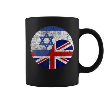 Vintage British & Hebrew Flags Uk And Israel Coffee Mug - Thegiftio UK
