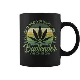 Vintage Budtender Coolest Job Marijuana Weed Supporters Coffee Mug - Monsterry UK