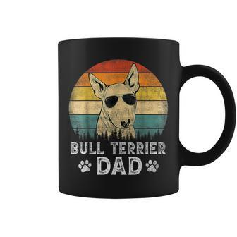 Vintage Bull Terrier Dad Dog Lovers Father's Day Coffee Mug - Thegiftio UK