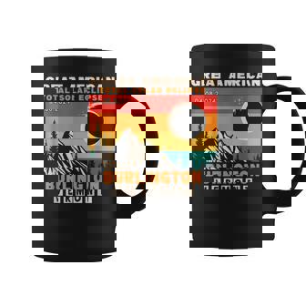 Vintage Burlington Vermont Total Solar Eclipse 2024 Coffee Mug - Seseable