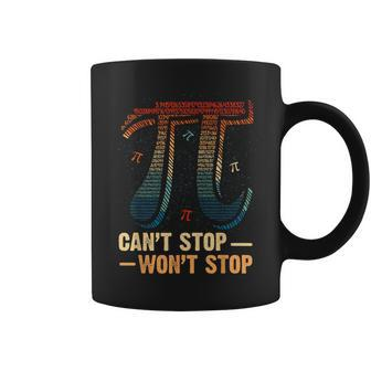 Vintage Can't Stop Pi Won't Stop Math Pi Day Maths Coffee Mug | Mazezy