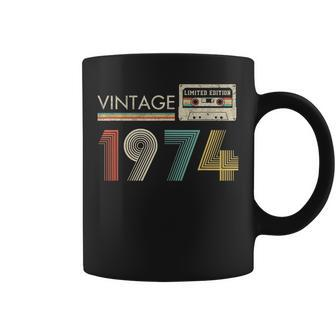 Vintage Cassette Limited Edition 1974 Birthday Coffee Mug - Monsterry CA