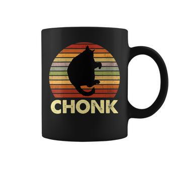Vintage Cat Chonk For Fluffiest Cat Lover Parent Coffee Mug - Monsterry AU