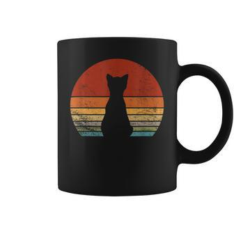 Vintage Cat Lover Retro Style Black Kitty Cats Coffee Mug - Thegiftio UK