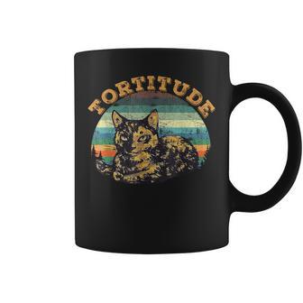 Vintage Cat Tortitude Women Coffee Mug - Monsterry