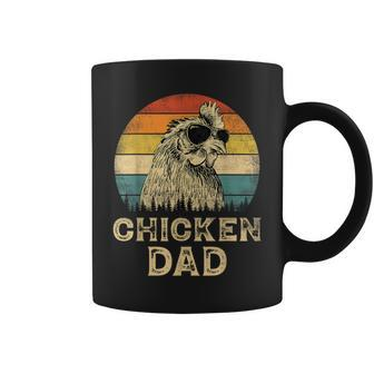 Vintage Chicken Dad Chicken Lovers Daddy Father's Day Coffee Mug - Monsterry