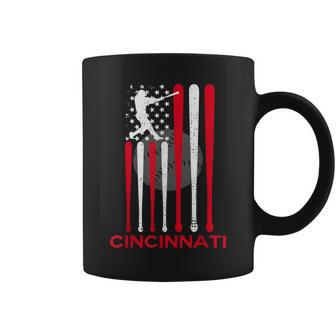 Vintage Cincinnati Baseball Soul American Us Flag Coffee Mug - Thegiftio UK