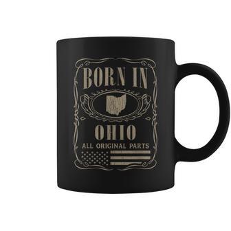 Vintage Classic America Land Map Us States Born Ohio Coffee Mug - Monsterry AU