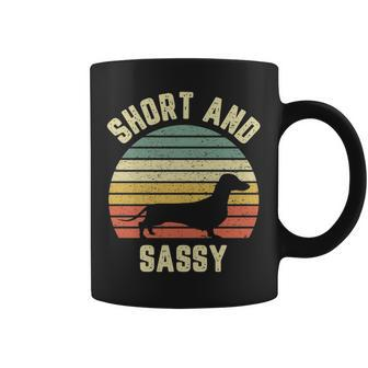 Vintage Dachshund Weiner Dog Short Sassy Coffee Mug | Mazezy