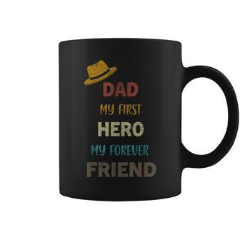Vintage Dad My First Hero My Friend Forever For Father's Day Coffee Mug - Thegiftio UK