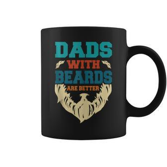 Vintage Dads With Beards Are Better Father's Day Joke Coffee Mug - Thegiftio UK