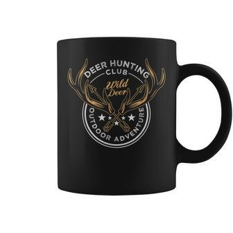 Vintage Deer Hunting Club Outdoor Adventure Wild Life Hunter Coffee Mug - Monsterry DE
