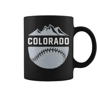 Vintage Denver Colorado Wilderness Skyline Baseball Coffee Mug | Mazezy