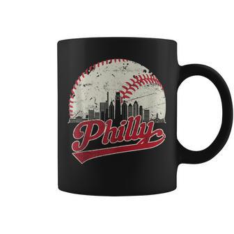 Vintage Distressed Philly Baseball Lovers Coffee Mug - Monsterry AU